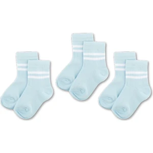 3'lü Pamuklu Çocuk Kolej Soket Çorap Bebek Unisex Kız Kadın Erkek Okul Çorabı, Beyaz Siyah Pembe