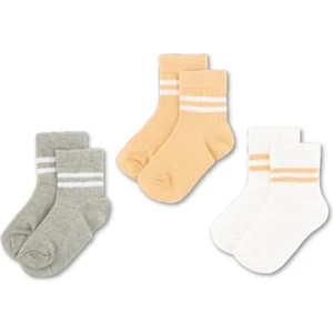 3'lü Pamuklu Çocuk Kolej Soket Çorap Bebek Unisex Kız Kadın Erkek Okul Çorabı, Beyaz Siyah Pembe