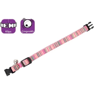 Karlıe Kedi Boyun Tasması Çıng. 30 cm Pembe