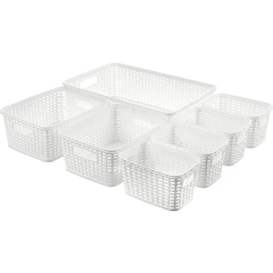 Rattan Organizer Sepet Set 7 Parça