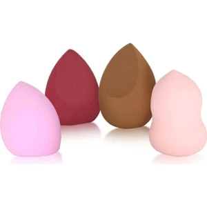 4 Lü Şişen Makyaj Süngeri Powder Puff Büyük Boy