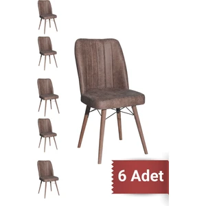 Kare Gold 6'lı Sandalye Mutfak Sandalyesi