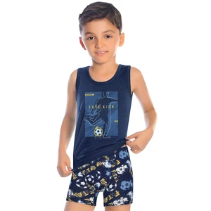 Erkek Çocuk Atlet ve Boxer Likralı Iç Çamaşır Takımı -  Boy Underwear Set
