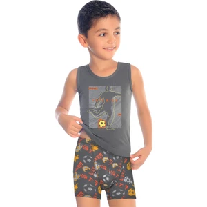 Erkek Çocuk Atlet ve Boxer Likralı Iç Çamaşır Takımı -  Boy Underwear Set
