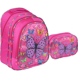 Kelebek Figürlü Ilkokul Çantası Beslenme Çantalı 1311-1