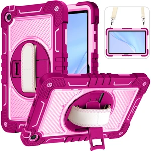 Pc Kontrastlı Silikon Tablet Kılıfı Huawei Matepad Se 10.4 Gül Kırmızı + Pembe (Yurt Dışından)