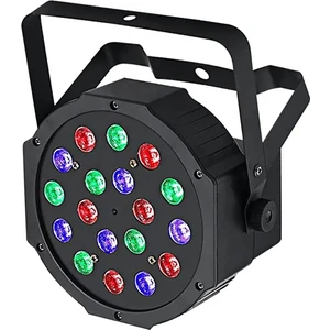 AL318P 1 Watt 18 LED Par Sahne Işığı Rgb Renkli LED Sahne Disko Işığı 220V