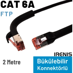 Irenıs CAT6A U/ftp 90° Bükülebilir Kablo 2 Metre
