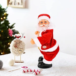 Dans Eden Popo Sallayan Noel Baba Hareketli Müzikli Noel Baba 28 cm Twork Vitrindolusu