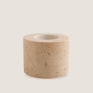 Circle Mermer Mumluk 8x6 cm Natural
