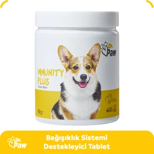 Dr. Paw Immunity Plus Küçük Irk Köpekler için Glütensiz ve Şekersiz Immün ve Enerji Desteği (60 Tablet, 90 Gr)