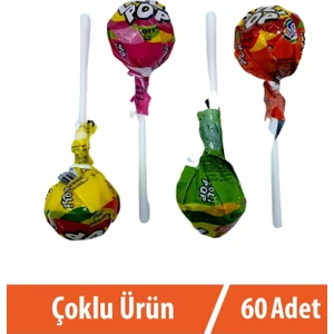 Lolipop Meyve Aromalı Sert Şeker 60X10 gr