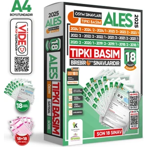 İnformal Yayınları 2025 ALES ÖSYM Tıpkı Basım Deneme Paketi 18li Türkiye Geneli Çözümlü Çıkmış Soru Kitapçıkları Seti