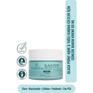 Akneli & Yağlı Karma Ciltler Için Günlük Bakım Kremi Black P.int 50  ml