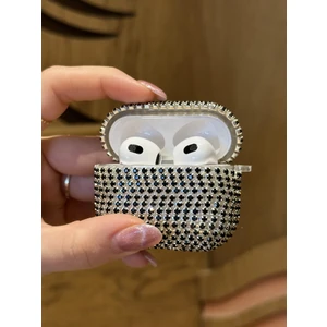 Paladyum Case Airpods 3. Nesil Uyumlu Siyah Taşlı Kılıf
