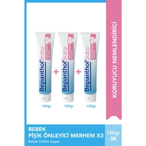 Baby Pişik Önleyici Merhem 100 gr 3lü Paket L Parapen, Sls, Parfüm, Koruyucu Içermez