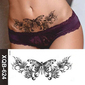 Gerçekci  Kelebek Model  Bayan Geçici Dövme Gögüs Sırt  Özel  Bölge  Geçici Dövme  Tattoo