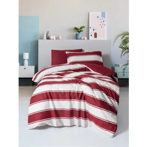 Cozy Home Festive Tek Kişilik Lastikli Çarşaflı Nevresim Takımı Jolly Kırmızı