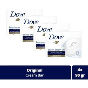 Beauty Cream Bar Katı Güzellik Sabunu Original Nemlendirici Etkili 4x90 g