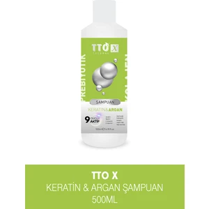 X Keratin ve Argan Özlü Saç Şampuanı Dökülme Karşıtı Etki 500 ml Kadın Kullanıcılar İçin