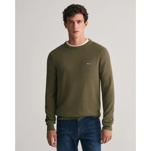 Erkek Yeşil Regular Fit Bisiklet Yaka Kazak 8040521.301