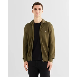 Erkek Yeşil Regular Fit Fermuarlı Hırka 8030212.301