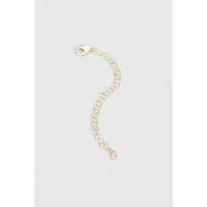 So CHIC 18 Ayar Sarı Altın Kaplama 5 cm Uzatma Zinciri Kadınlar İçin 925 Ayar Gümüş