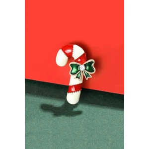 Yılbaşı Candy Cane Baston Şeker Broş Yaka Iğnesi
