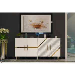 Demonte Decor Fugadd (KB150) Konsol Beyaz-Altın