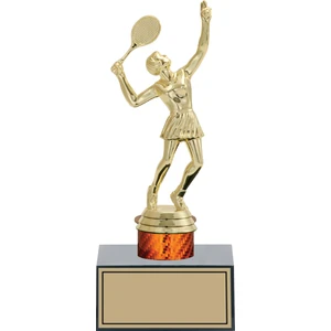 Tenis Kadın Figürlü Kupa-Okul Kupası-Ödül Kupası-Turnuva Kupası 22 cm TENIS KADIN-FG003
