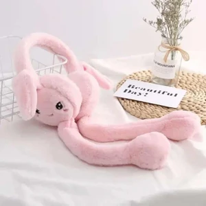 Hepsi Tamam Peluş Oynar Mekanizmalı Tavşan Kulaklık