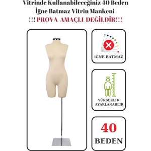 Manken İstanbul Pantolon Giyebilen 40 Beden Vitrin Amaçlı Terzi Mankeni Vitrin Mankeni