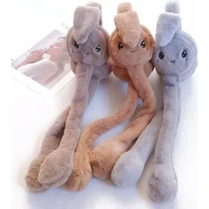 Peluş Oynar Mekanizmalı Tavşan Kulaklık