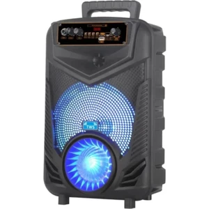 Idragon® NDR-P44 Mikrofonlu Kumandalı Rgb Ledli Taşınabilir Bluetooth Hoparlör Usb-Siyah