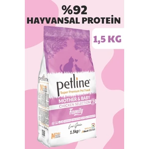 Family Mother & Baby Tavuklu Düşük Tahıllı Yavru Kedi Maması 1,5 kg
