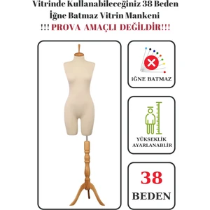 Manken İstanbul Pantolon Giyebilen 38 Beden Vitrin Amaçlı Terzi Mankeni Vitrin Mankeni (Iğne Batmaz)