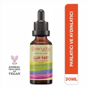 Everyday Beauty Glow Baby C Vitamini, Aydınlatıcı & Yenileyici, Yoğun Nem Etkili Doğal Parlak Cilt Ascorbic Acid Booster Serum 30ML, Vitamin B5 Etkili Tüm Ciltler Için