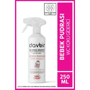Bebek Pudrası Kokulu Wc Kötü Koku Giderici Ultra Kalıcı Yüzey Parfümü 250 ml