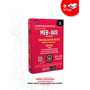 2025 MEB-AGS Konu Anlatımlı E-Kitap Türk Milli Eğitim Sistemi-Mev