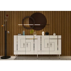 Cantek Dizayn Linect (KB150) Konsol Beyaz-Gümüş