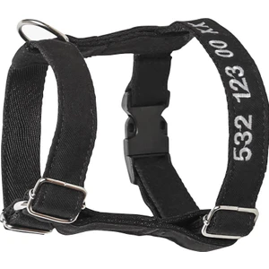 Lusi Doog Güvenlik Amaçlı Numaralı Isimli Köpek Göğüs Tasması Kişiye Özel Göğüs Tasması (Nakışlı)