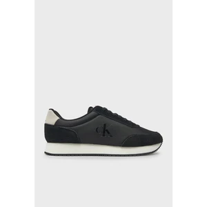 Calvin Klein Logolu Süet Sneaker Ayakkabı YM0YM011190GM Erkek Ayakkabı YM0YM01119 0gm