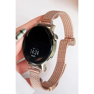Huawei Watch GT6 41mm GT4 41mm GT5 41mm ile Uyumlu Kordon 18mm Magnet Tokalı Luxury Slim Metal Hasır