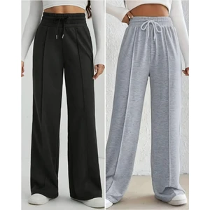 2 Iplik Bol Paça Çımalı 2li Eşofman Altı Set