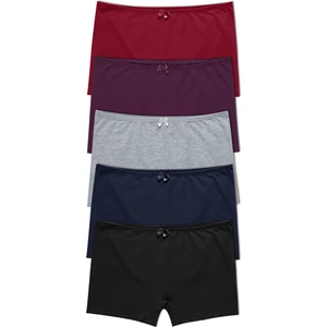 5'li Pamuklu Boxer Kadın Külot