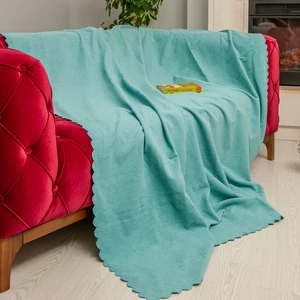 Latuda Concept Kaymaz Koltuk Örtüsü Çift Taraflı Mikrofiber Şönil 175x215 cm Su Yeşili – Kedi Köpek ve Çocuk Dostu