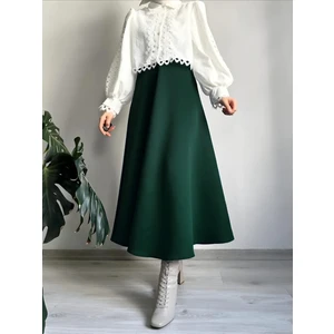 Kadın Scuba Kumaş Tesettür Etek