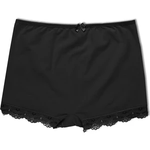 Paçası Dantel Pamuklu Kadın Mini Tayt