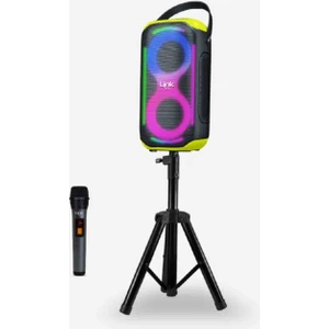 M404 Rgb Işıklı Ayaklı Mikrofonlu 50W Bluetooth Hoparlör