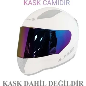 Ls2 Rapid-Rapid Mini-Stream-Storm Kask Camı Gökkuşağı Vizör